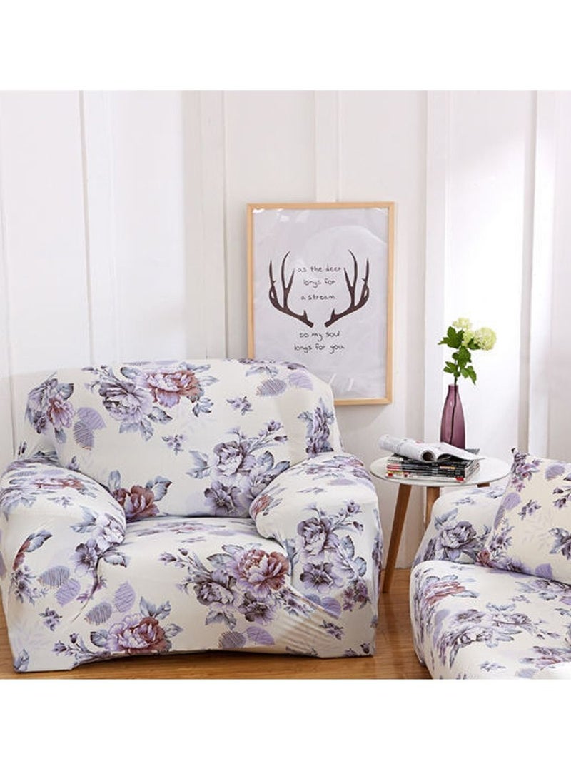 Stretch Sofa Covers, Floral Pattern Loveseat Cover, Printed Washable Slipcover Furniture Protector for Living Room - Image 4